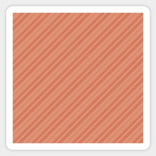 Simple orange stripes pattern with red red orange stripes pattern Sticker